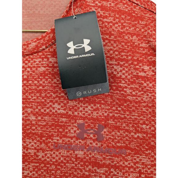 NWT Under Armour Men's UA Vanish Energy Printed Short Sleeve in Orange sz Large - Picture 5 of 8